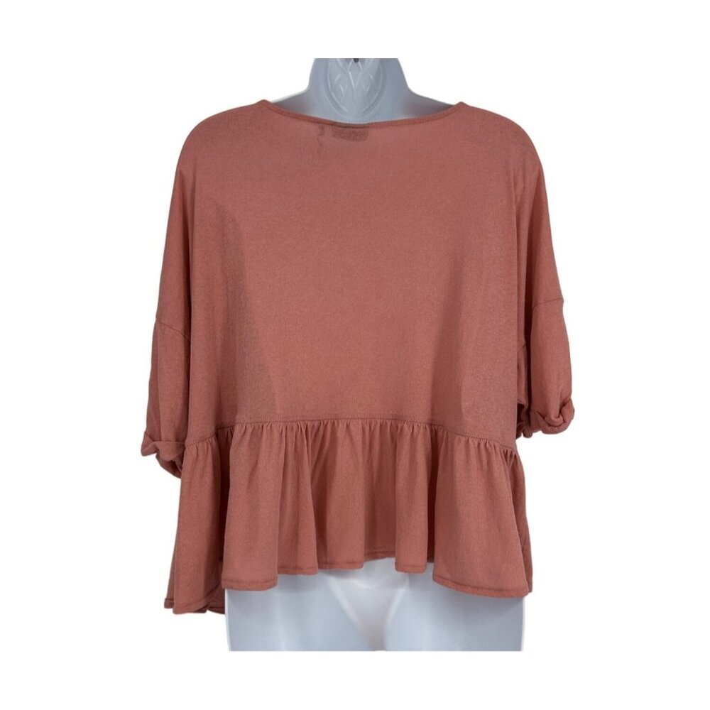 Urban Outfitters Out From Under Cropped Babydoll Tee Pink Size M - Picture 2 of 10